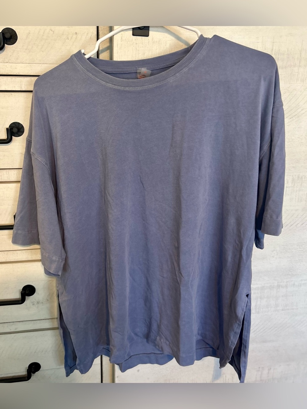 Mono B Oversized Short Sleeve Tee in Dusty Lavender